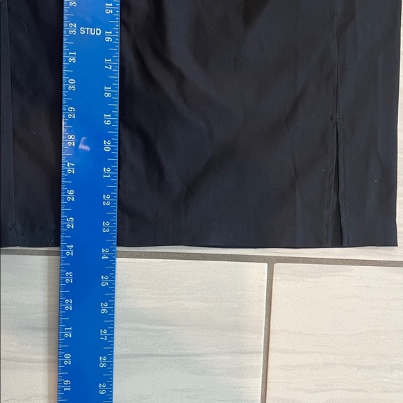 NWT Kate Kasin High-Waisted Stretch Pencil Skirt with Slit Black Size Small - Picture 3 of 8